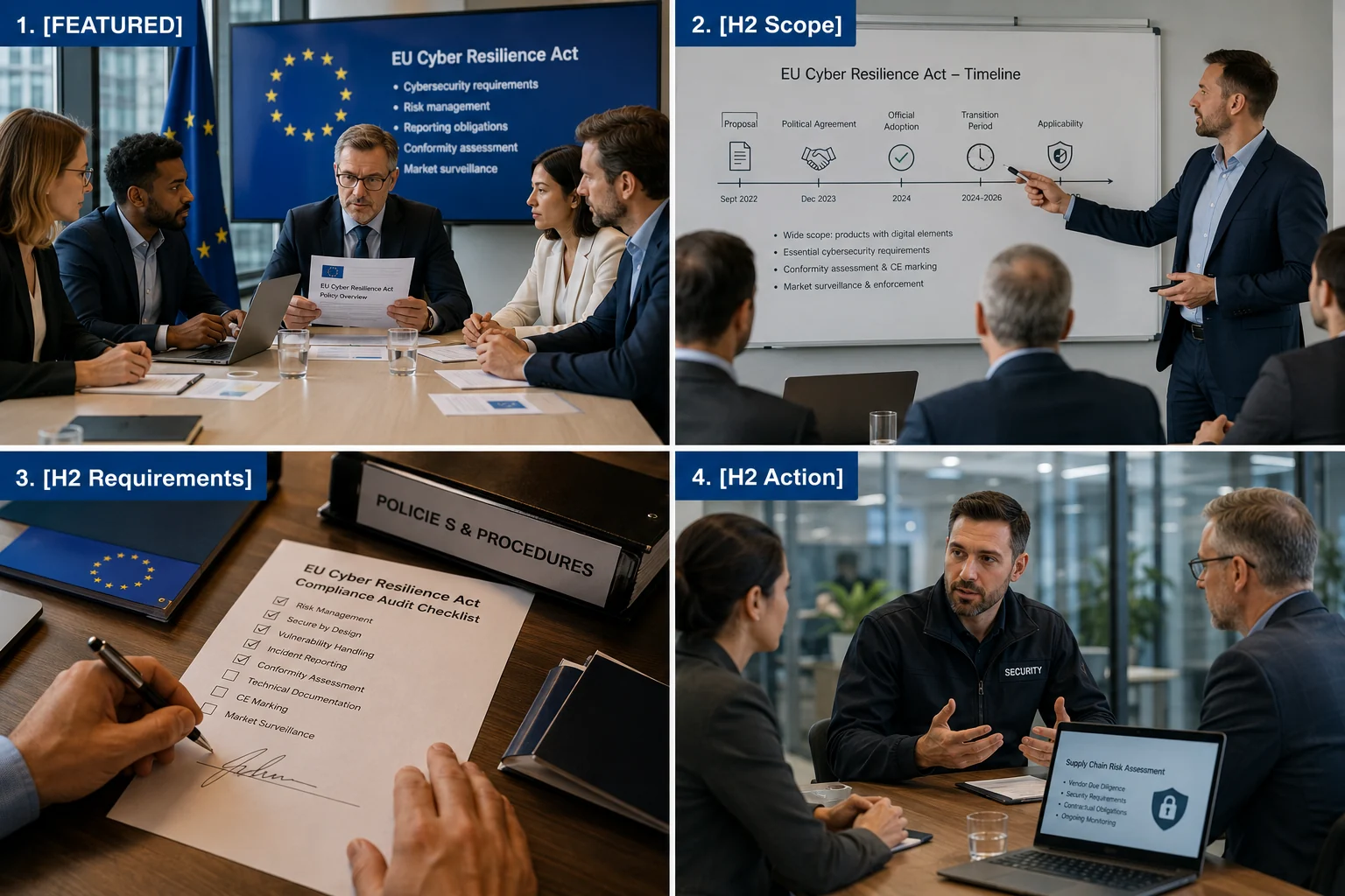 EU Cyber Resilience Act industry context collage